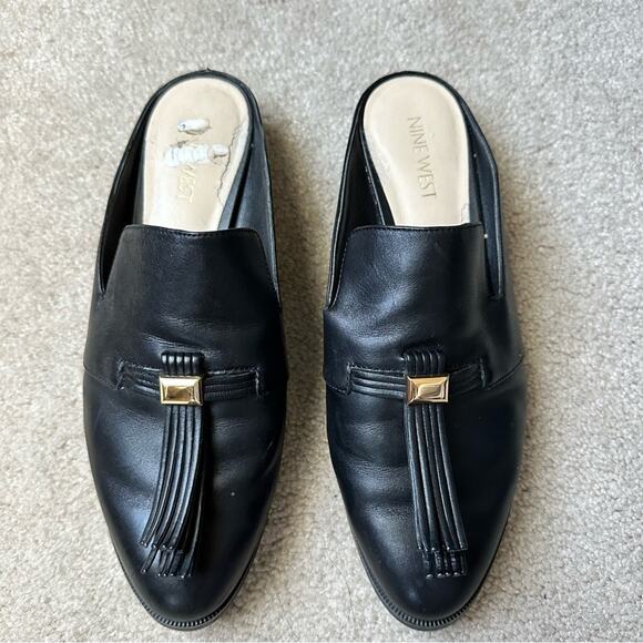 Nine West Black slip on flats size 7.5 - Picture 4 of 10